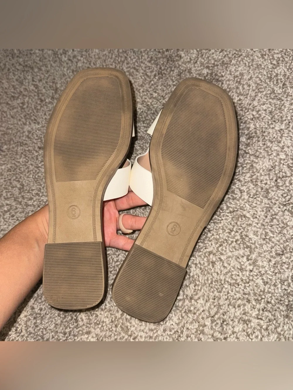Women's White Slip-On Slide Sandals by a new day